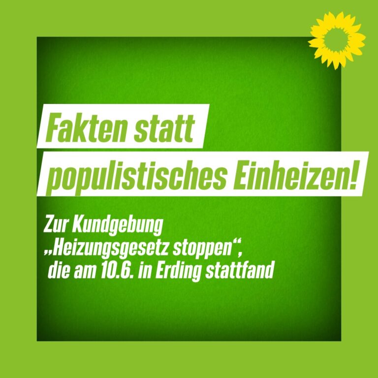 Fakten statt populistisches Einheizen!