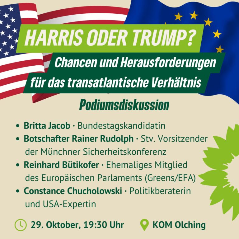 Podiumsdiskussion zur US-Wahl mit Britta und Außenpolitiker*innen