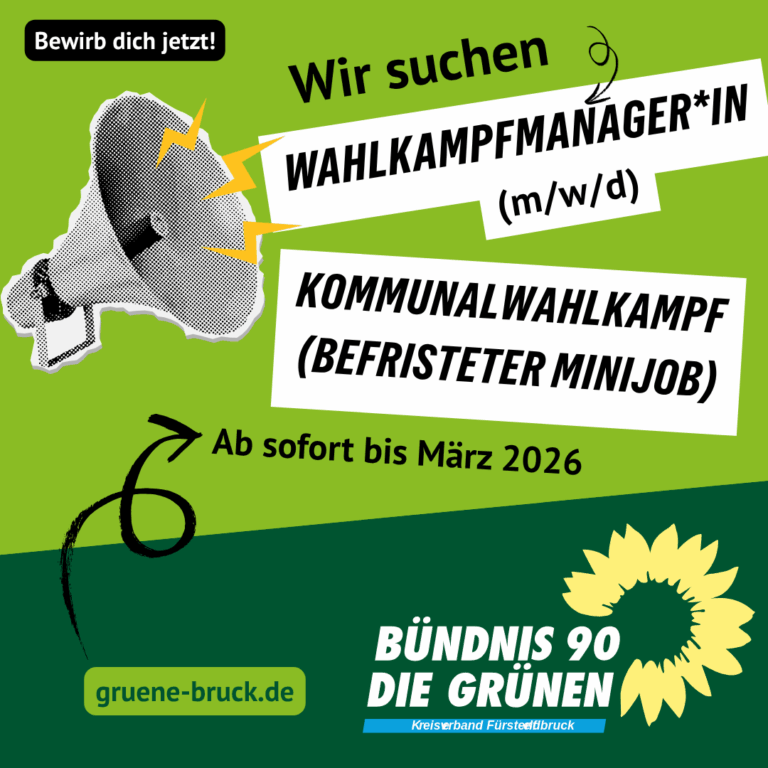 Grüne Zukunft gestalten: Wahlkampfmanagerin (m/w/d) gesucht!