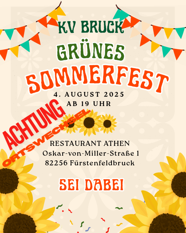 ACHTUNG Ortswechsel! Sommer, Sonne, gute Gespräche!