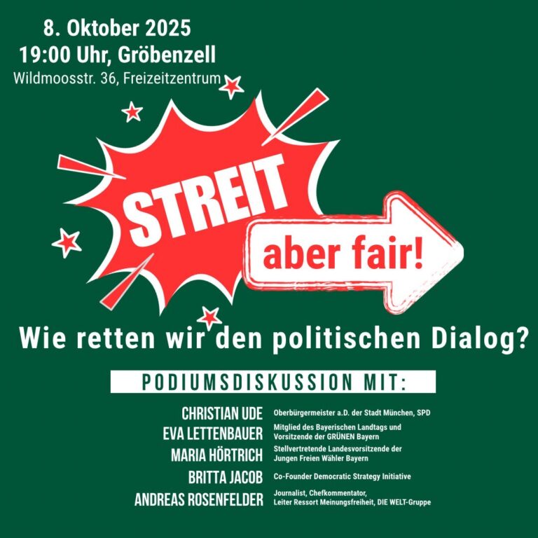 STREIT, ABER FAIR! – WIE RETTEN WIR DEN POLITISCHEN DIALOG?