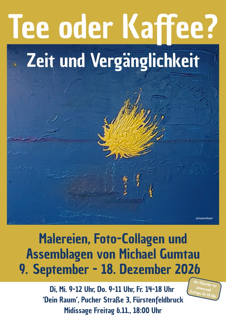 Plakat zur Ausstellung 'Tee oder Kaffee'